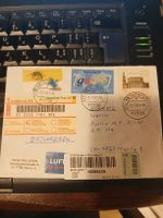 Rare Enveloppe Allemagne-Suisse 2018 avec timbres!