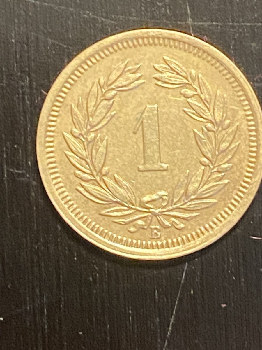 Alle Münzen: Ch, 1 ct 1934 Bronze  – Gebraucht aus Corsier-sur-Vevey von Ginoarturo