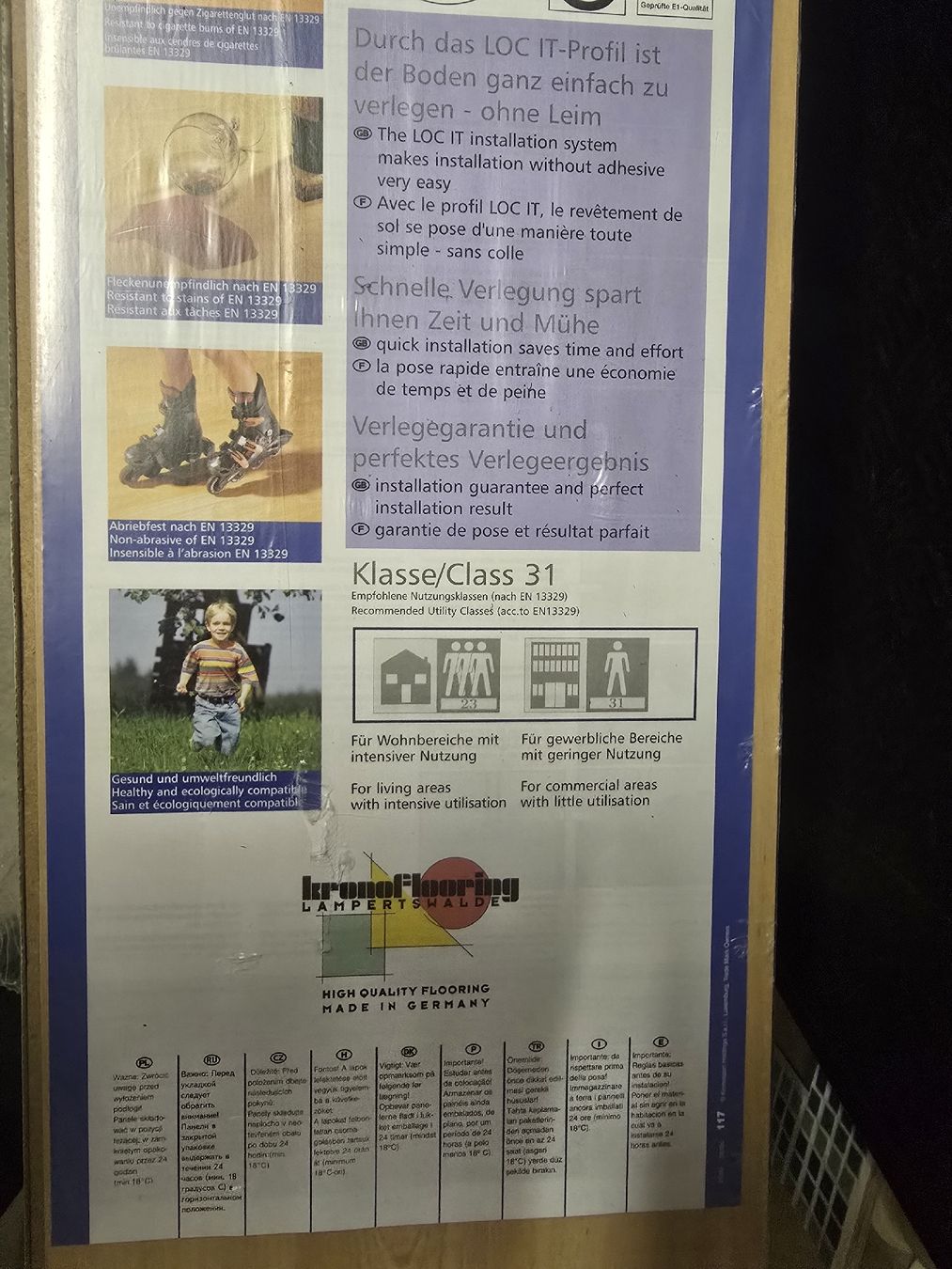Rivestimenti per pavimenti: Laminat 8 Pakete verfügbar.  – Nuovo (secondo la descrizione) da Kaiseraugst venduto da Kekskuchen 3
