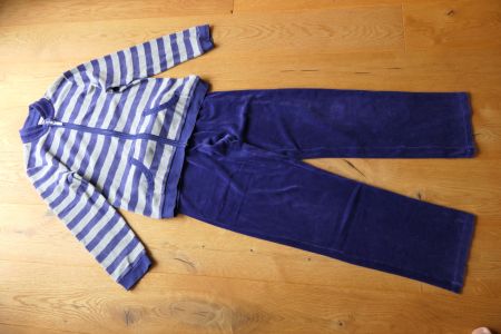 Trainingsanzug Loungewear gestreift CALIDA Gr. XS 2-teilig