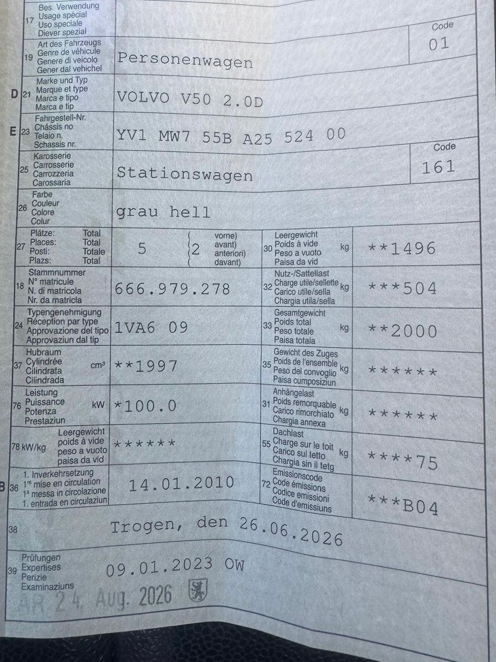 Volvo Automobili: Volvo V50 2.0D – Usato da St. Gallen venduto da AutoSG 8