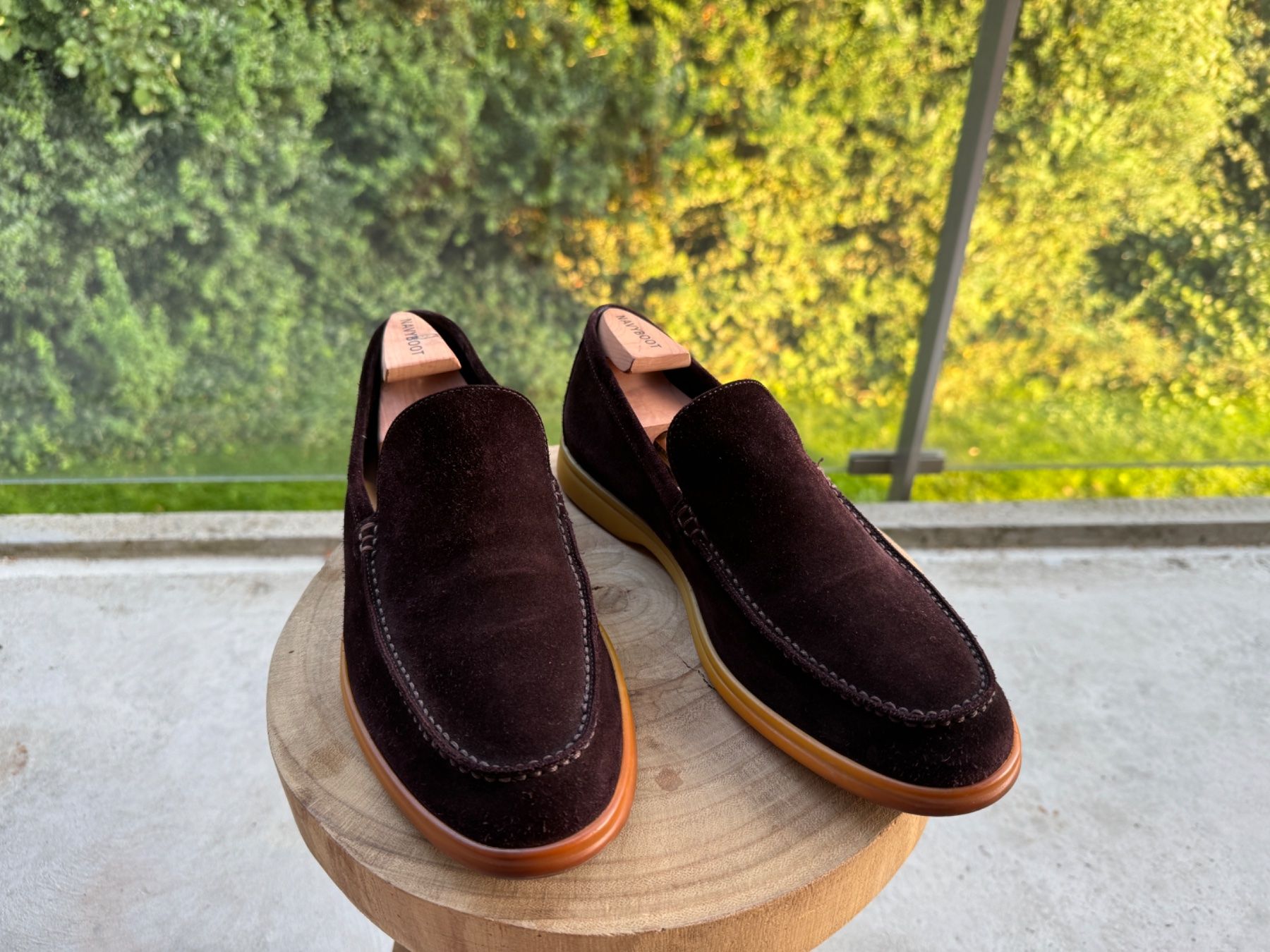 Navy Loro Piana Summer Walk Summer Charms Walk Loafer