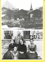 uralt 4xswFotos/GR od VS/Familie,Dorfbild+Kuhalpufzug belebt