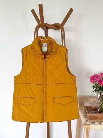 Fire & Glory Steppweste goldgelb recycled Gr. 36 neuwertig
