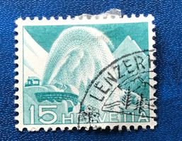 Nr.300  mit Stempel Schneescheuder 1949  