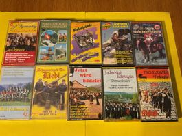 Diverse Sammlung Schweizer Volksmusik Kassetten, Top!