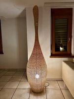 2 Designer-Stehleuchten - Gervasoni Bolla XL & S aus Rattan