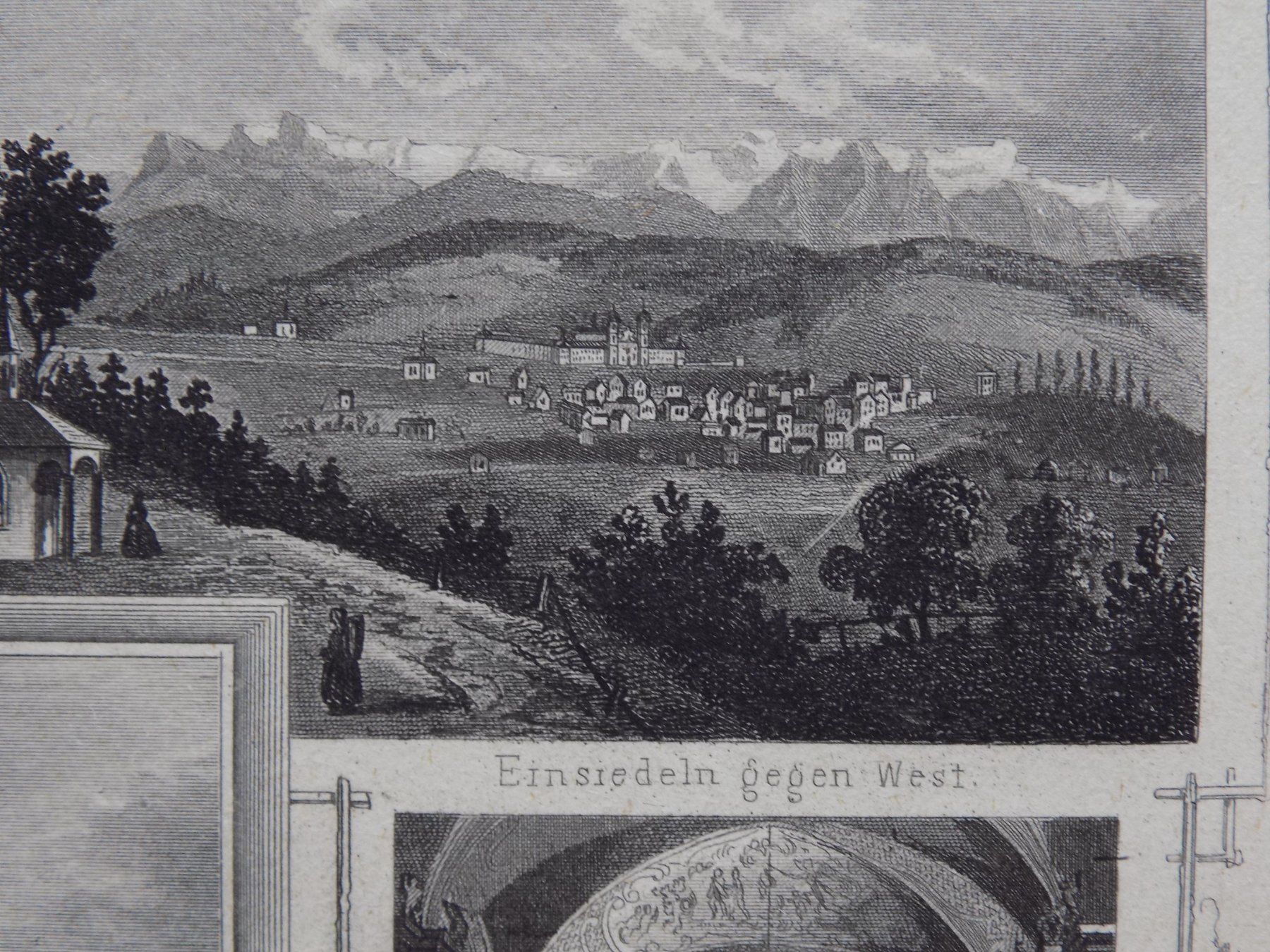 Incisioni: Einsiedeln Etzel Souvenirblatt – Usato da Risch venduto da Rischli15 5
