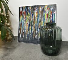 Luxury Blue Glass Vase - New!!!