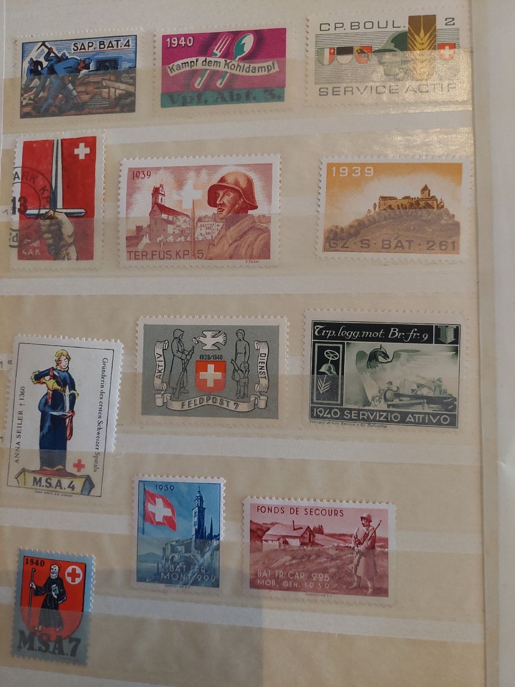 Alle Briefmarken: Timbres Suisse militaire  – Gebraucht aus Le Locle von wchs 3