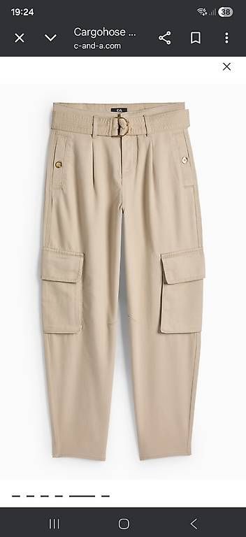 Pantaloni: Cargohose mit Gürtel - High Waist 40  – Usato da Eriswil venduto da swe_t72b 1