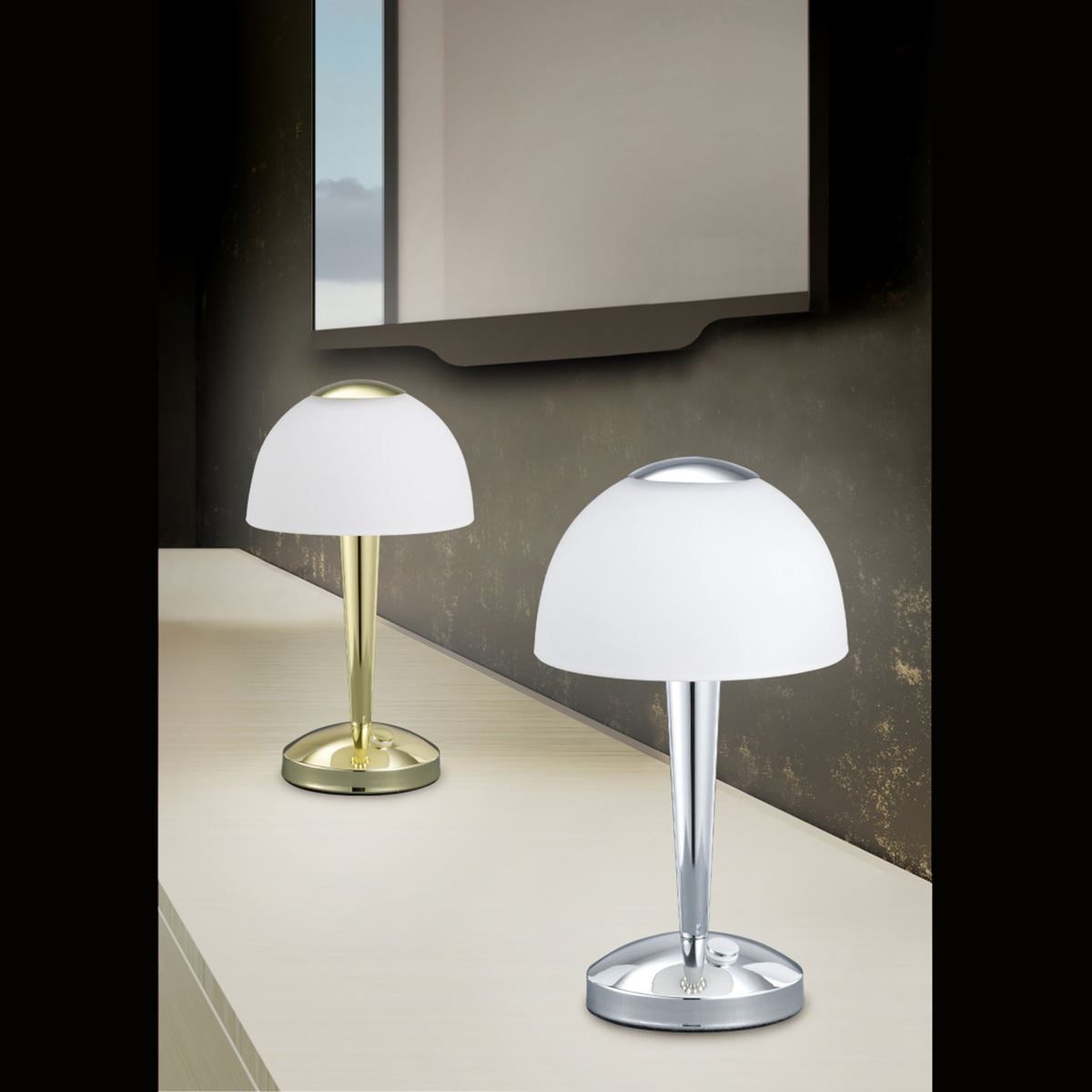 Lampade: LED Tischleuchte. Messing, 28 cm Höhe – Nuovo (secondo la descrizione) da Kreuzlingen venduto da Smart-Light 2