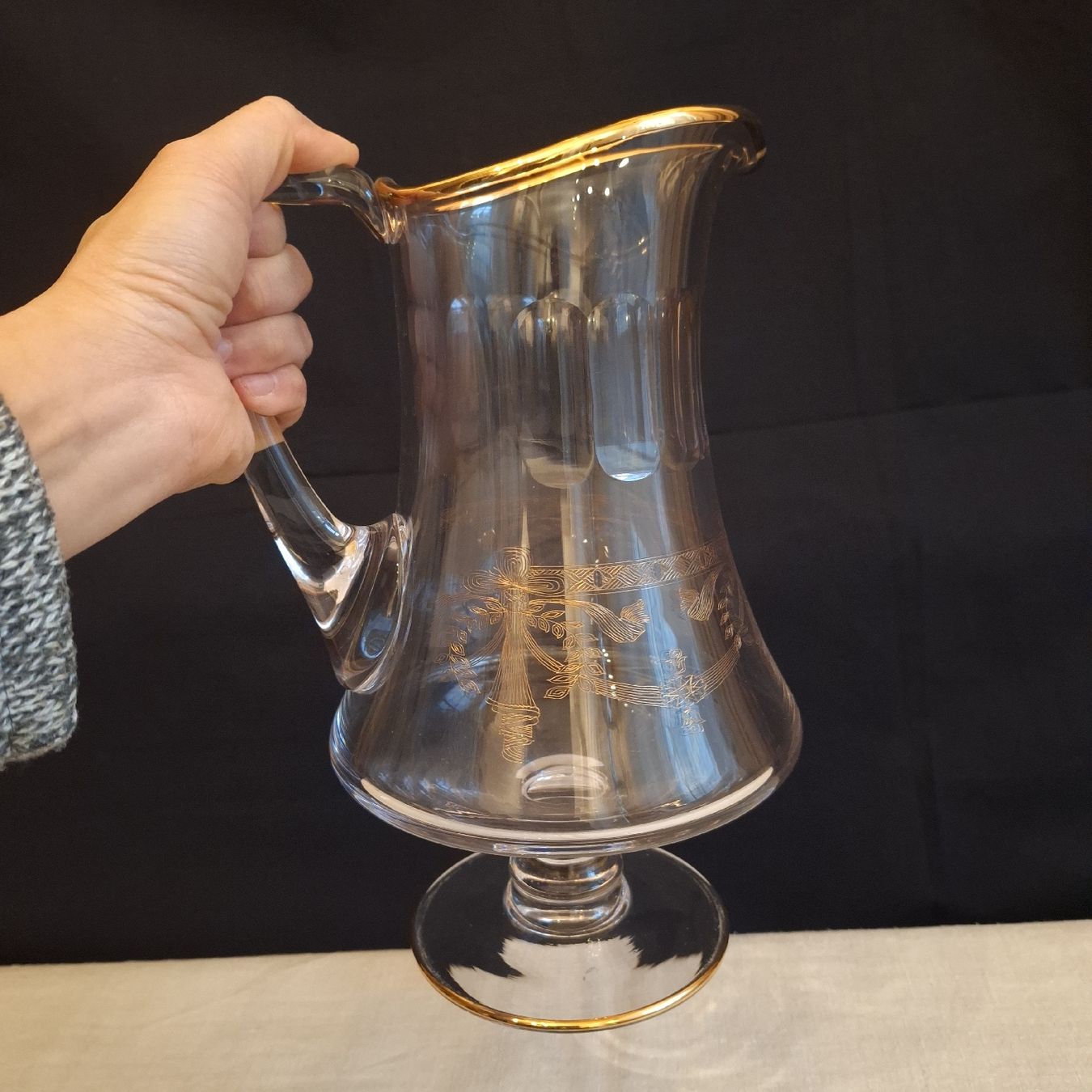 Caraffe: Versand möglich! Grosse, elegante Karaffe, Krug – Usato da Winterthur venduto da Goldpipau 6