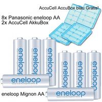8er Pack Eneloop Akkus Mignon AA Akku Ba