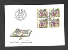 FDC Pro Patria Viererblock 1989