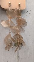 Ohrringe Damen goldfarben lang neu 12cm