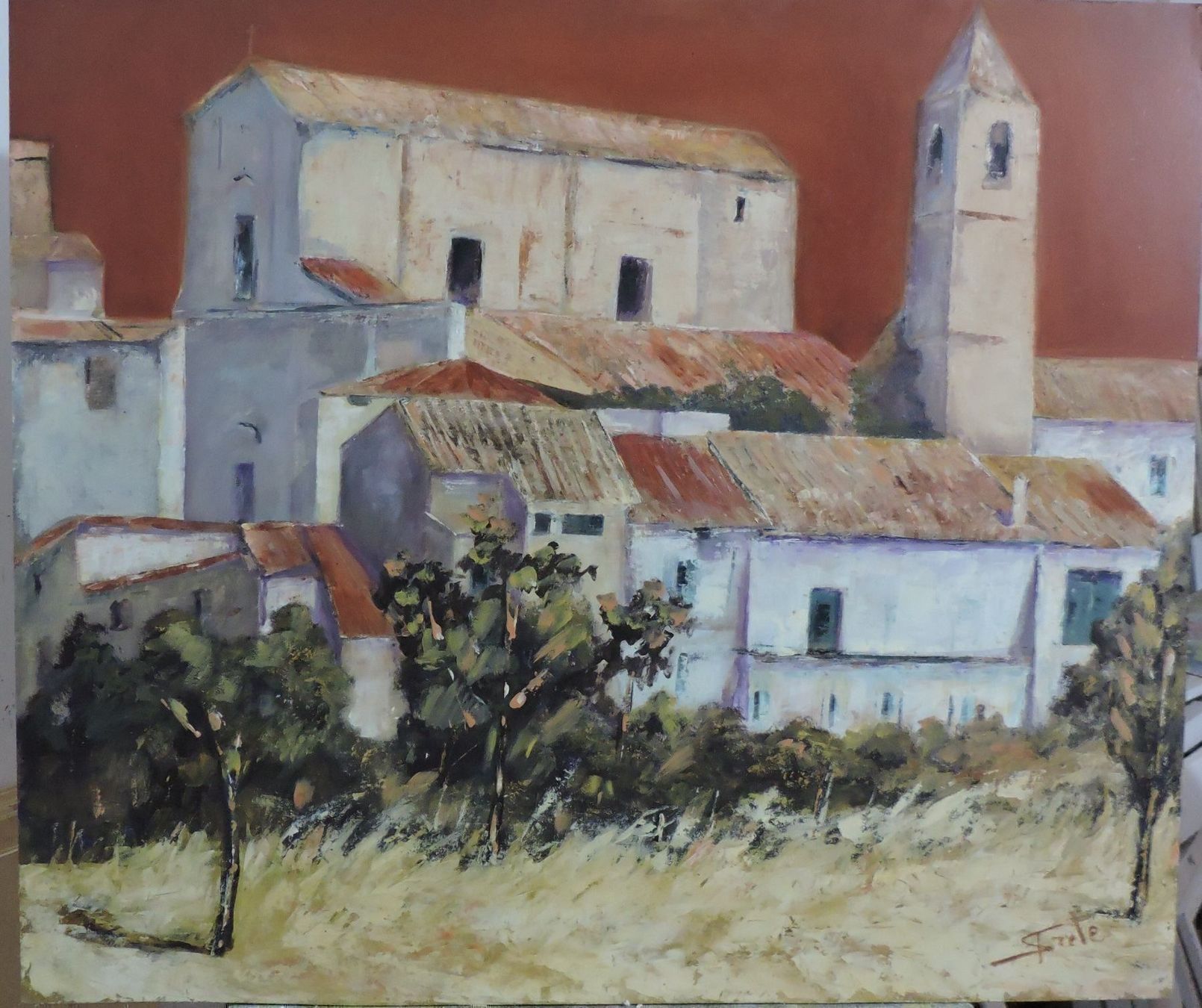 Dipinti: Italienisches Gemälde - 60x70cm – Nuovo e nell'imballaggio originale da Basel venduto da mar_rlr9