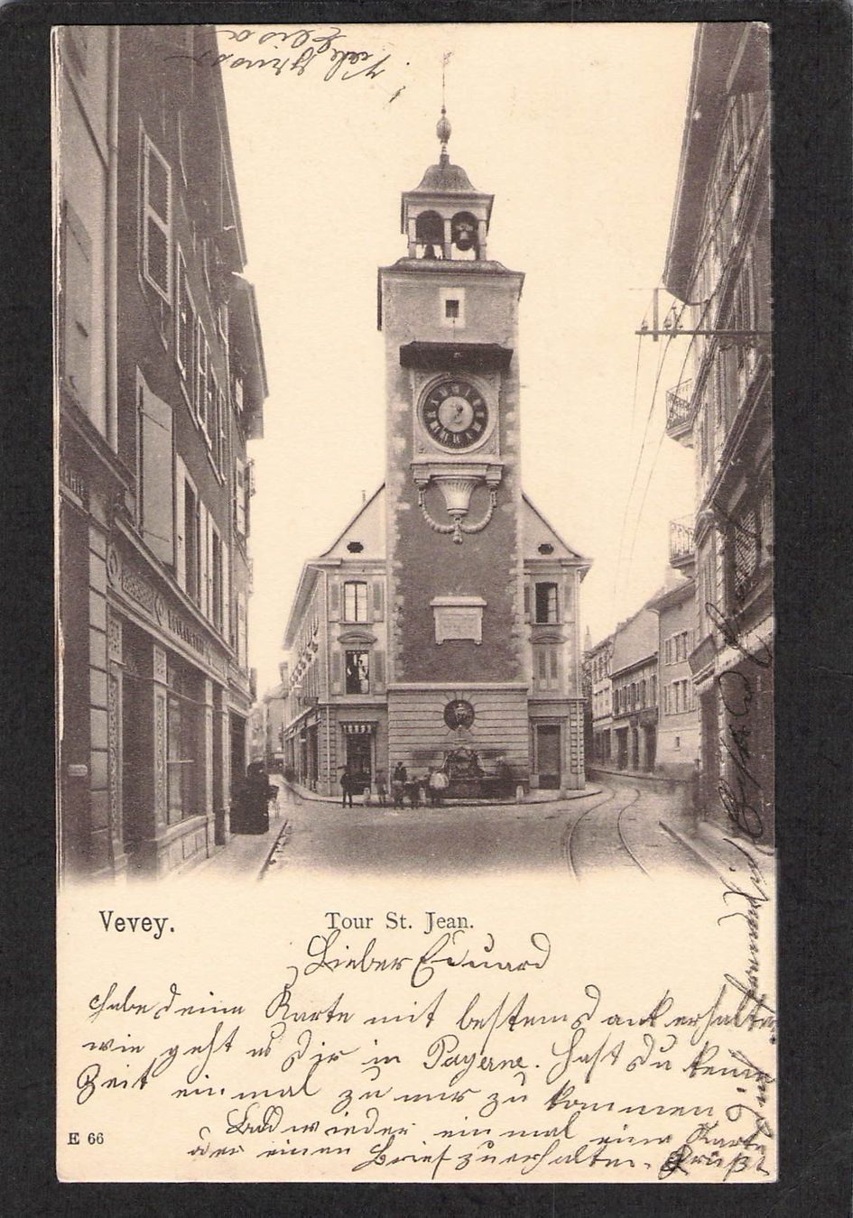 Cartoline postali: CP, VD  Vevey , 1904 – Usato da Reichenburg venduto da Pipo-67