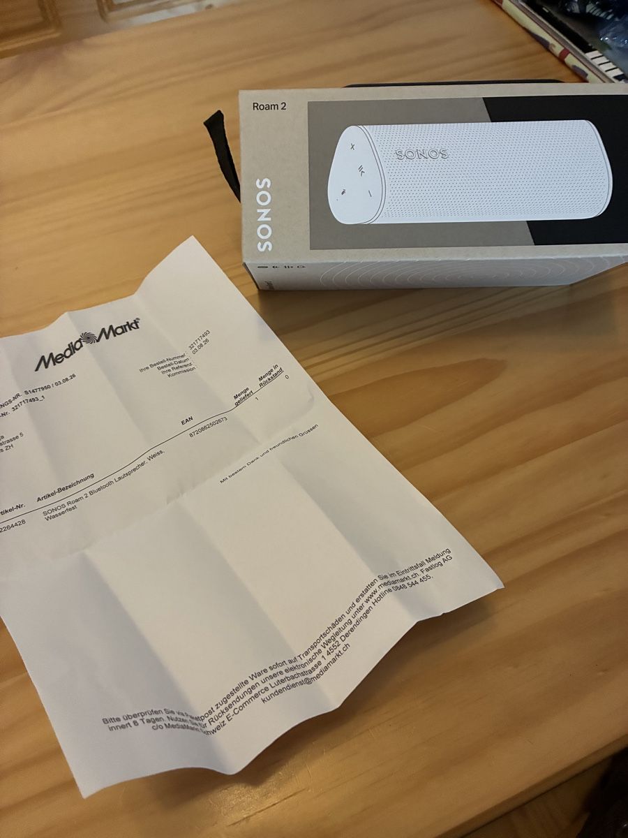 Sonos Lautsprecher: Sonos Roam 2  – Neu (gemäss Beschreibung) aus Buchs ZH von how_wf9j 2