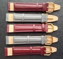 5 x Uhrenband, braun und grau (Bandanstoss: 18 mm)
