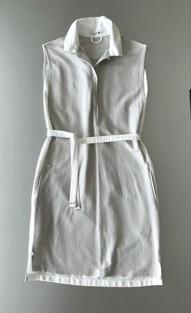 Sommerkleid Lacoste, weiss/grau, Gr.34: sehr guter Zustand