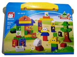 Bausteine f. Kinder 77-teilig - Buchstaben Duplo Kompatibel
