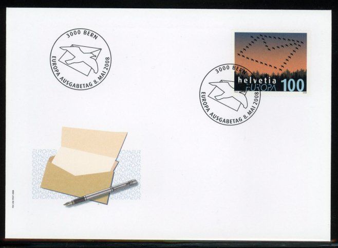 Tutti i francobolli: 2008, FDC, Sondermarke Europa – Usato da Willisau venduto da Vollstempel