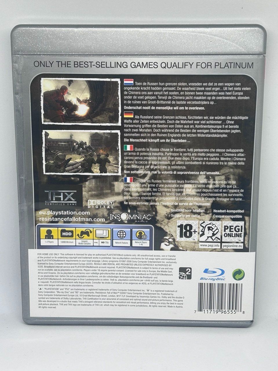 Sony Giochi: Resistance: Fall of Man per PlayStation 3 – Usato da Giubiasco venduto da LorisVale 1