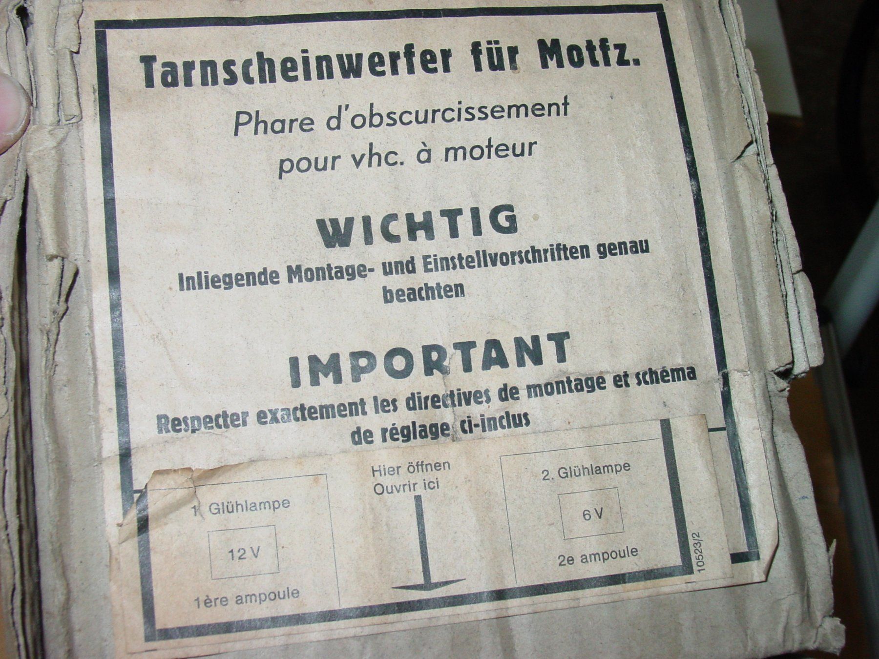 Saurer Alle Ersatzteile: Tarnlampe LKW Saurer/Berna etc. – Neu und originalverpackt aus Ursenbach von shopverte 2