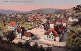 Liestal mit neuem Schlachthaus, um 1920-25