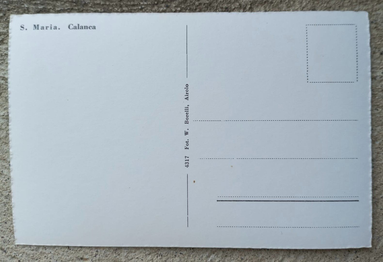 Ansichtskarten: AK S. Maria Calanca – Gebraucht aus Burgdorf von glasrabe01 1