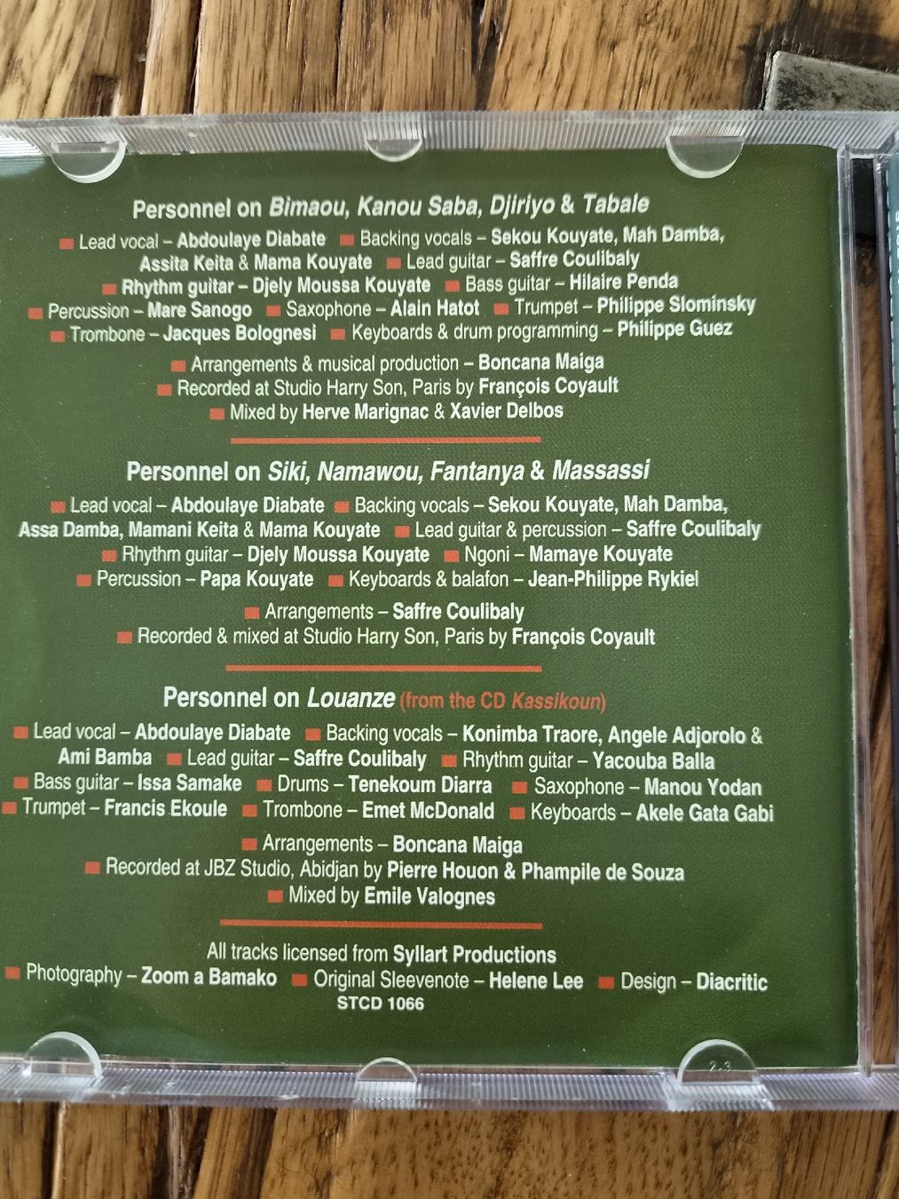 CD: ABDOLAYE DIABATE DJIRIYO – Usato da Zofingen venduto da Tinpan 1