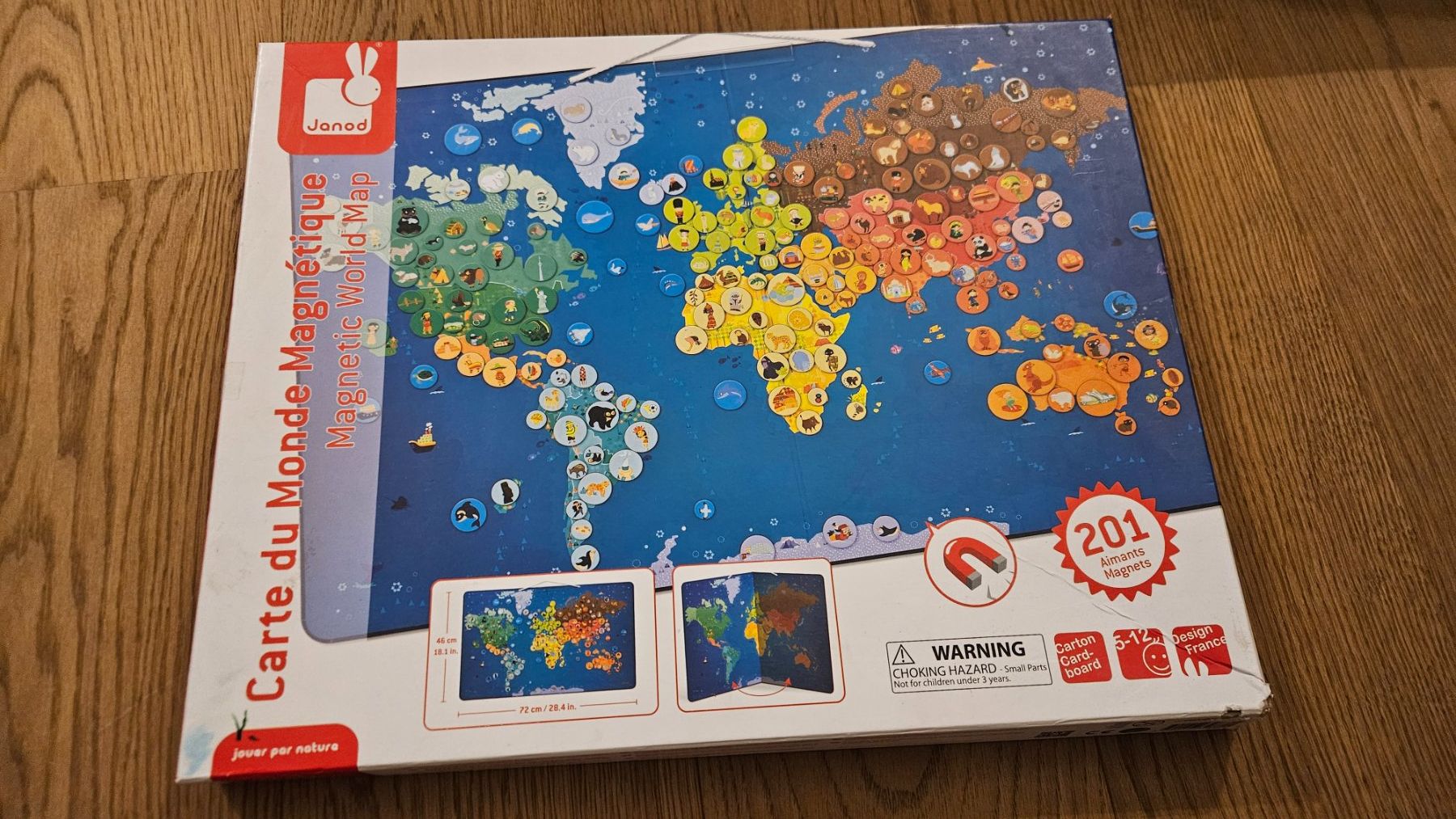 Janod Giochi: Magnetic world map Janod – Usato da Melano venduto da H-Sara