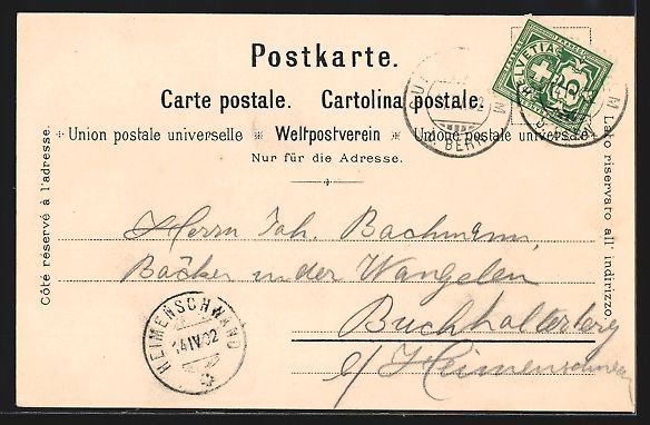 Cartoline postali: Gurten-Kulm, Teilansicht mit Blick auf d – Usato da Berlin venduto da bartko-reher 1