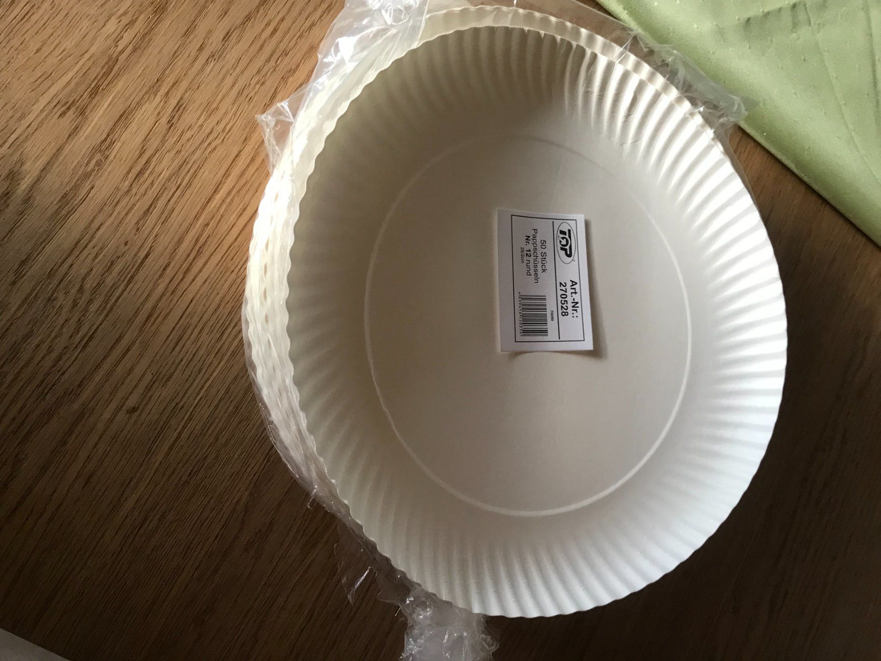 Teller: 50 Grill-Pappteller aus Karton rund 28cm – Neu und originalverpackt aus Olten von Einwegparadies 1