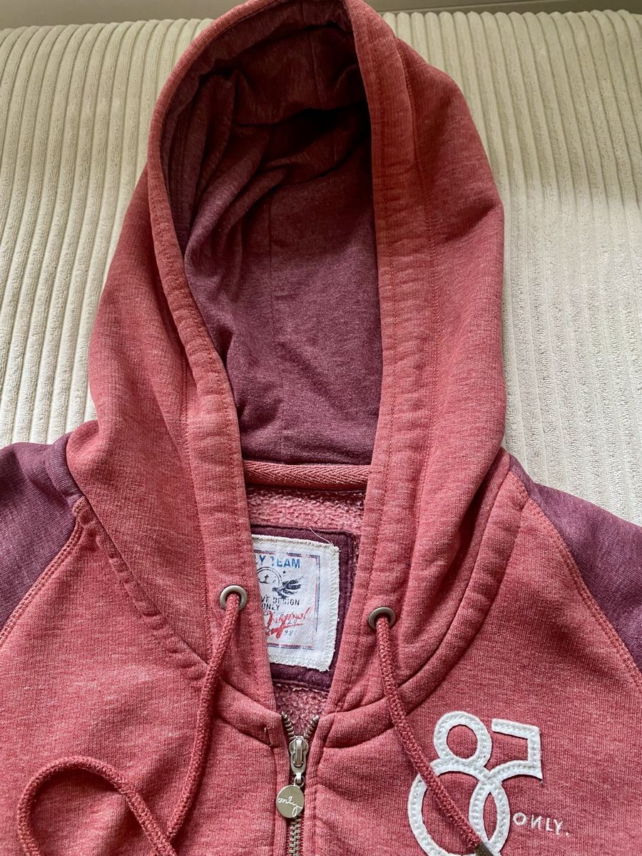 Only Maglioni & Felpe: Only Kapuzenpullover Hoodie Jacke Pullover Rot Bordeaux S 36 – Usato da Langnau am Albis venduto da cynthia.jolene 3
