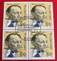 4 er Block Nr.803 mit Vollstempel Geneve