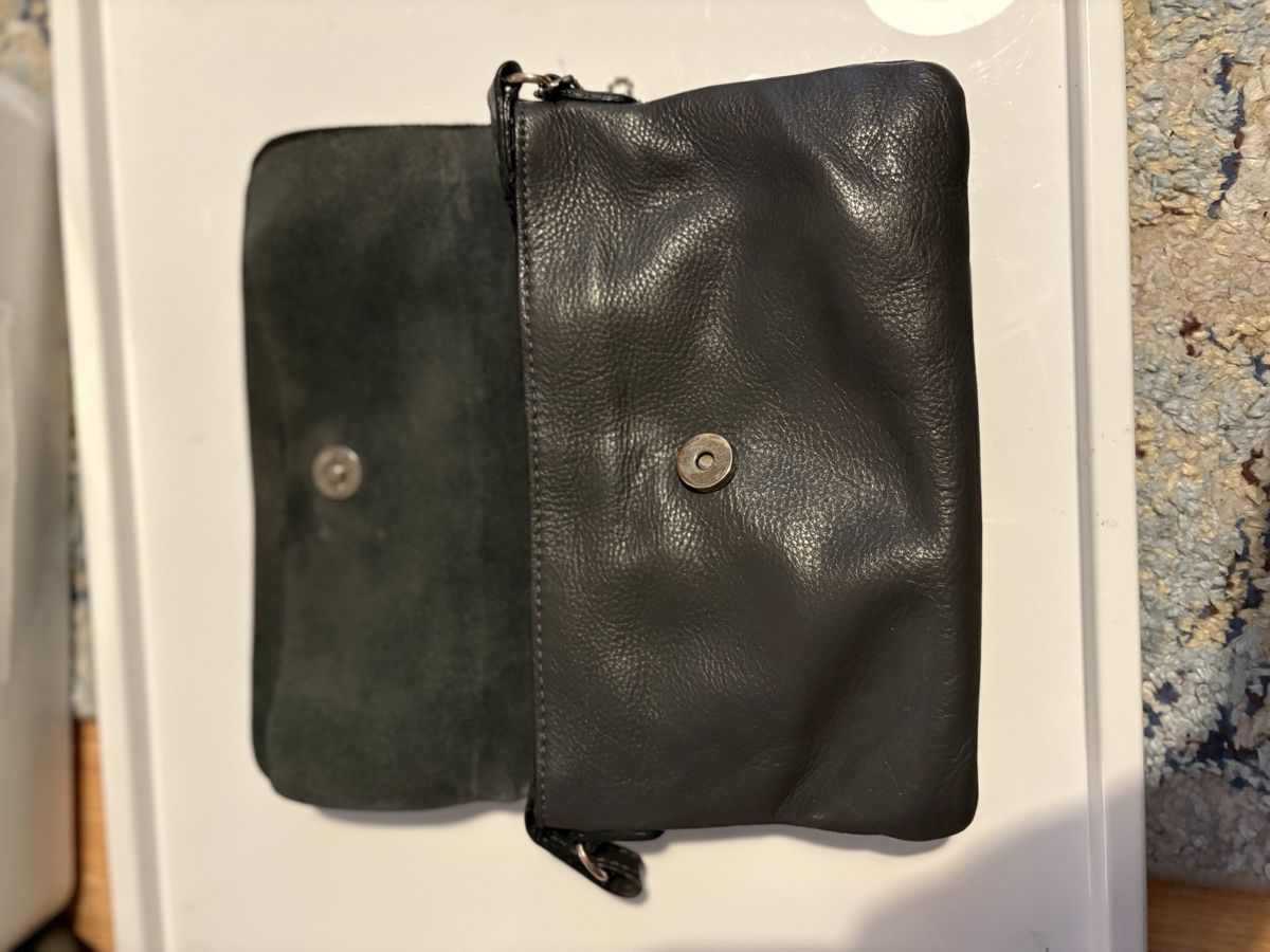 Borse: Graue Ledertasche, Crossbody – Usato da Zürich venduto da AllySam 2