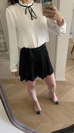 ZARA black plated elegant short XS/S