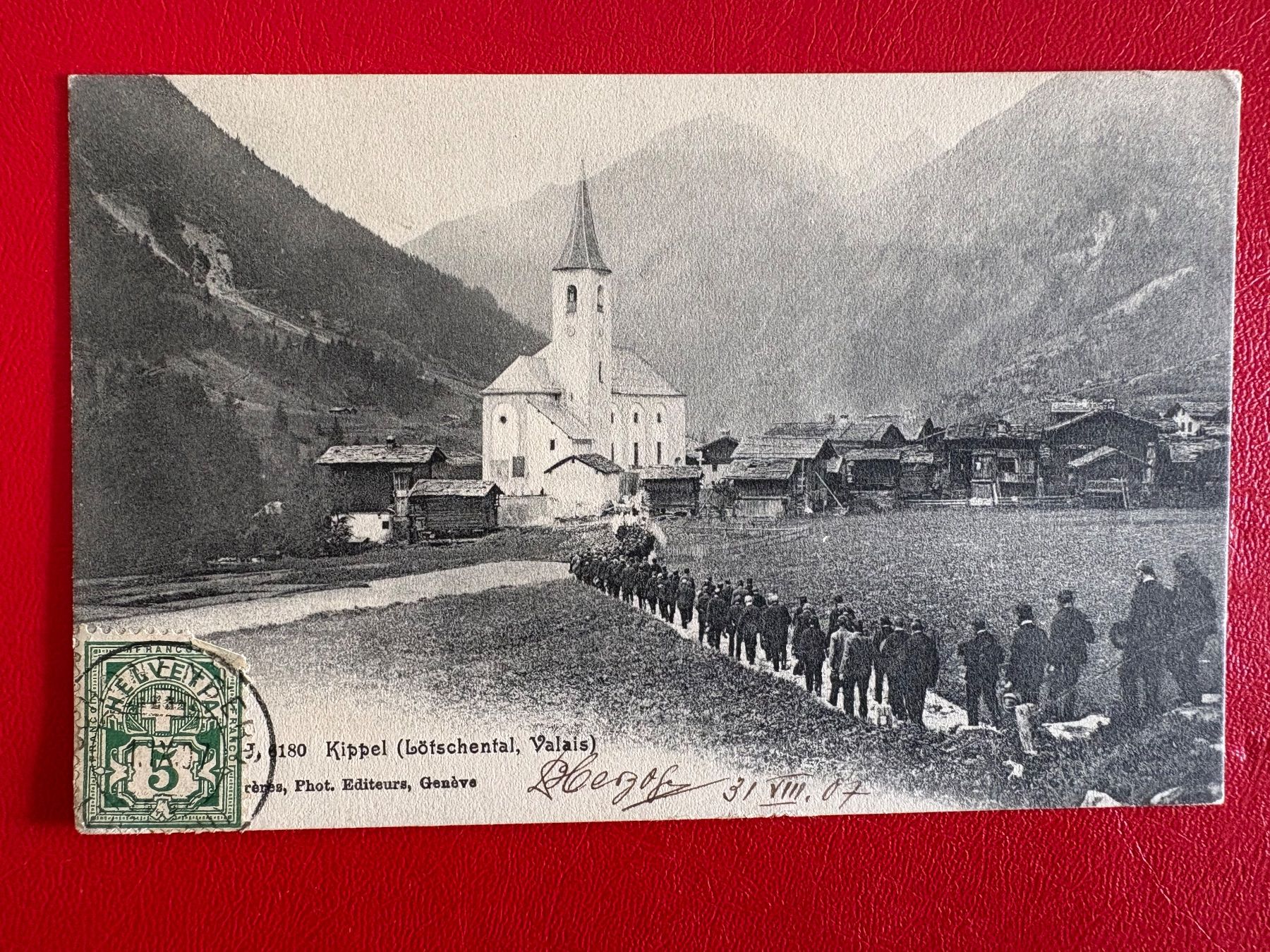 Ansichtskarten: 1907 / Kippel Lötschental / Valais – Gebraucht aus St-Légier-La Chiésaz von Theo005
