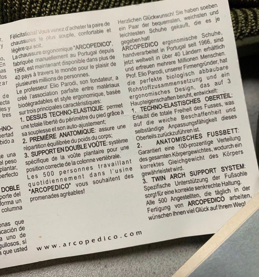 Scarpe da donna: Schuhe Ergonomische Arcopedico Gr. 41 – Usato da Biel-Benken BL venduto da PANORMUS 1