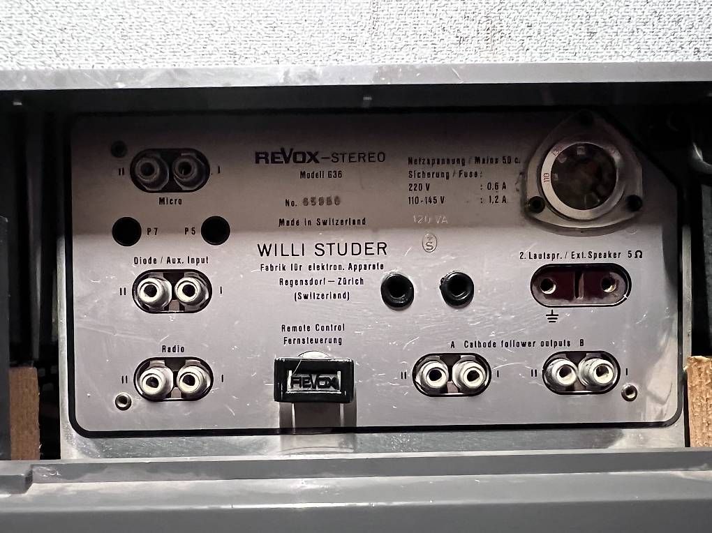 Apparecchi a nastro: Revox G36 Röhrentonbandgerät – Usato da Luzern venduto da kidboz 4