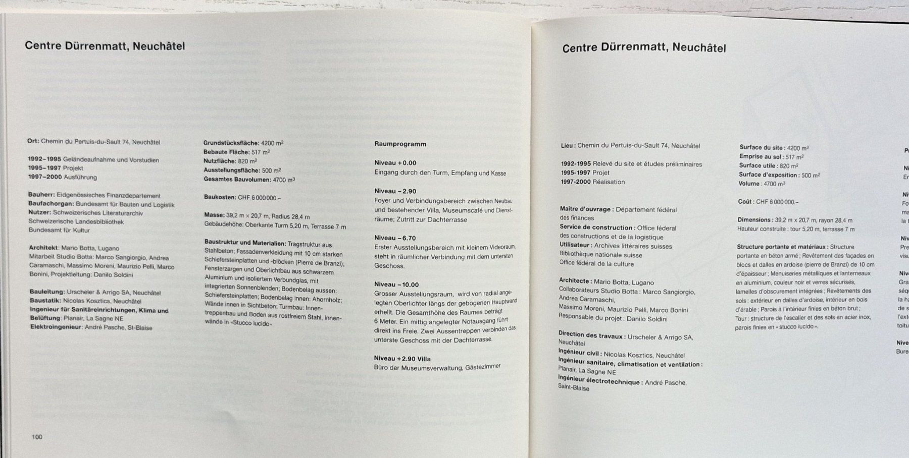 Libri: MARIO BOTTA: Centre Dürrenmatt Neuchâtel (2000) – Nuovo (secondo la descrizione) da Bern venduto da Mattthias 7