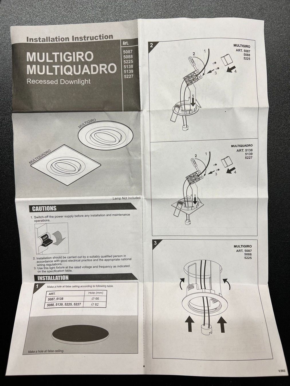 Lampade: FORMALIGHTING MULTI GIRO 16 GREY RECESSED DOWN LIGHT – Nuovo e nell'imballaggio originale da Mägenwil venduto da BackInWhite 1