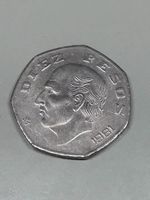 10 Pesos del Messico del 1981