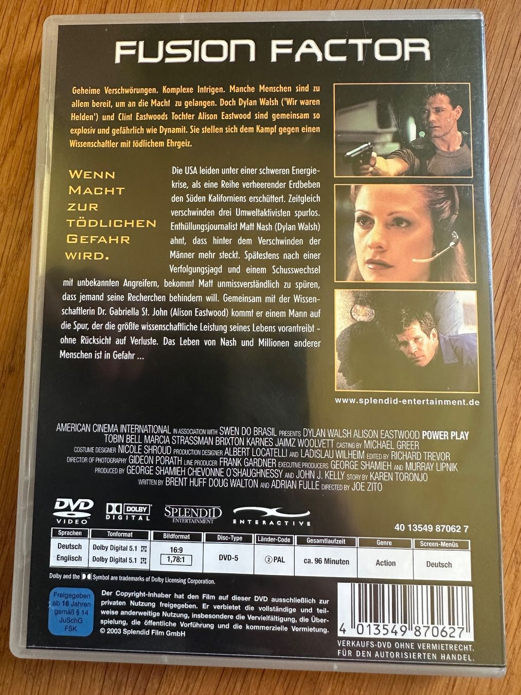 Tutti i DVDs: Fusion Factor DVD Tobin Bell – Nuovo e nell'imballaggio originale da Benken ZH venduto da Audi-erich 1