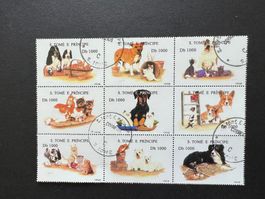 St. Tomé e Principe Hunde  Block gestempelt  (C268)