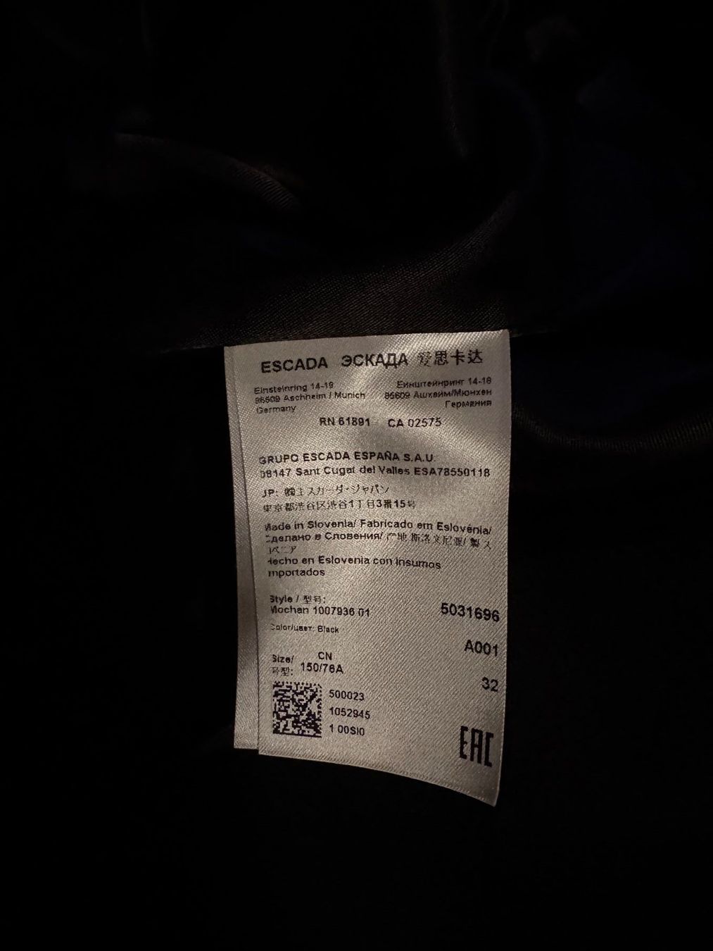Escada Cappotti: Eleganter Mantel ESCADA Sport Gr. 32 – Usato da Zürich venduto da triangular 5