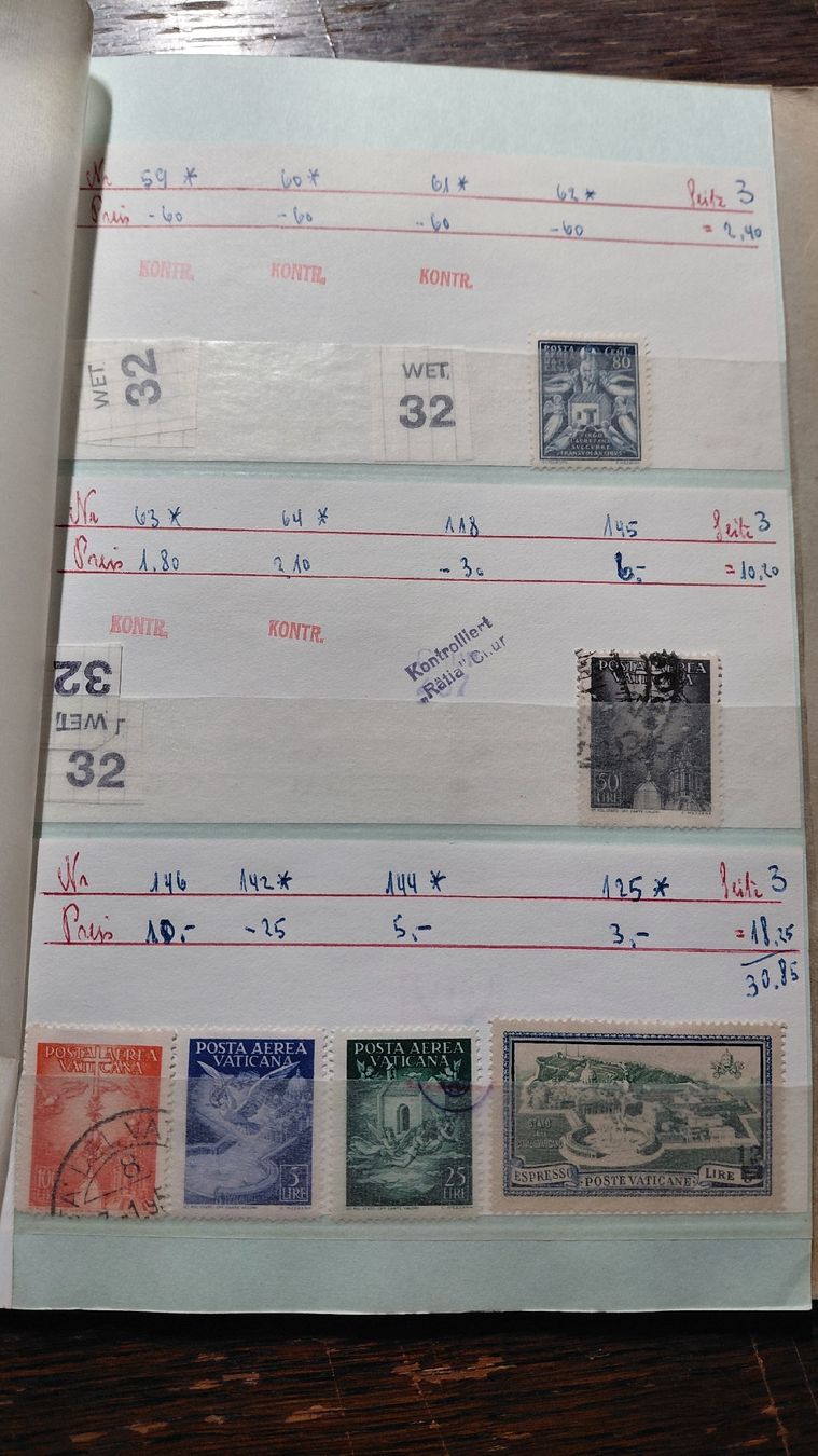 Alle Briefmarken: Super Sammlung Vatikan  – Gebraucht aus Riniken von ChriguG75 3