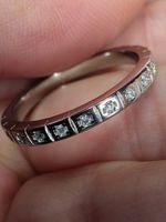 Bague argent avec diamants de moissanite certifiés GRA
